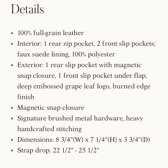 NWT PATRICIA NASH Libby Saddle Bag - Picture 6 of 16